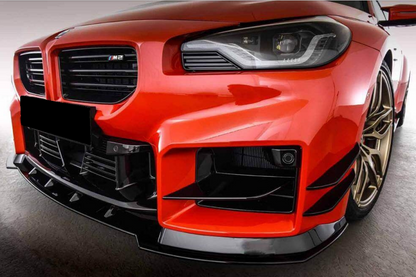 DOKŁADKA Splitter PRZÓD BMW G87 M2 czarny połysk spoiler przedni 2023+