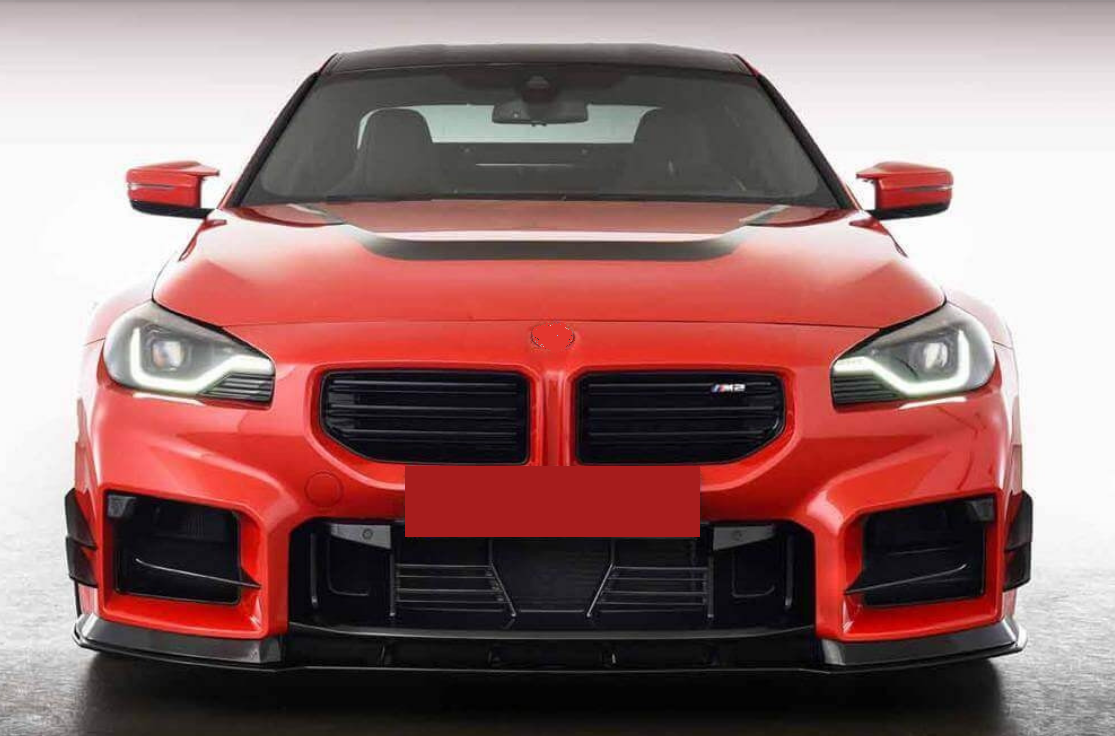 DOKŁADKA Splitter PRZÓD BMW G87 M2 czarny połysk spoiler przedni 2023+