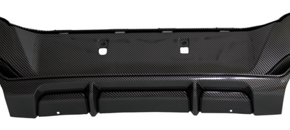 DYFUZOR SPOILER BMW F20 F21 CZARNY 2011-2014 dokładka 2 wydechy CARBON LOOK