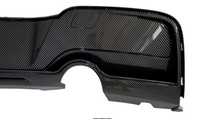DYFUZOR SPOILER BMW F20 F21 CZARNY 2011-2014 dokładka 2 wydechy CARBON LOOK