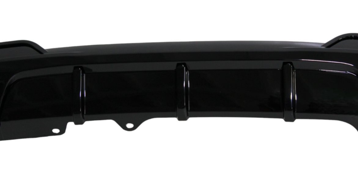 DYFUZOR SPOILER do BMW F10 F11 CZARNY POŁYSK 2009-2017 518 520 523 528 530 2 wydechy z lewej strony