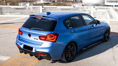 DYFUZOR SPOILER BMW F20 F21 CZARNY POŁYSK 2 wydechy 2015-2019 M135 M140