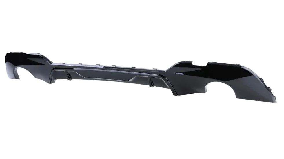 DYFUZOR SPOILER do BMW G20 G21 CZARNY POŁYSK 320 330 podwójny