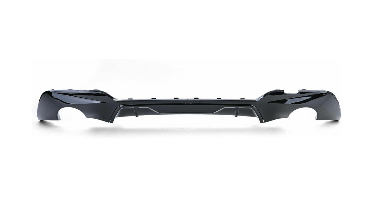 DYFUZOR SPOILER do BMW G20 G21 CZARNY POŁYSK 320 330 podwójny