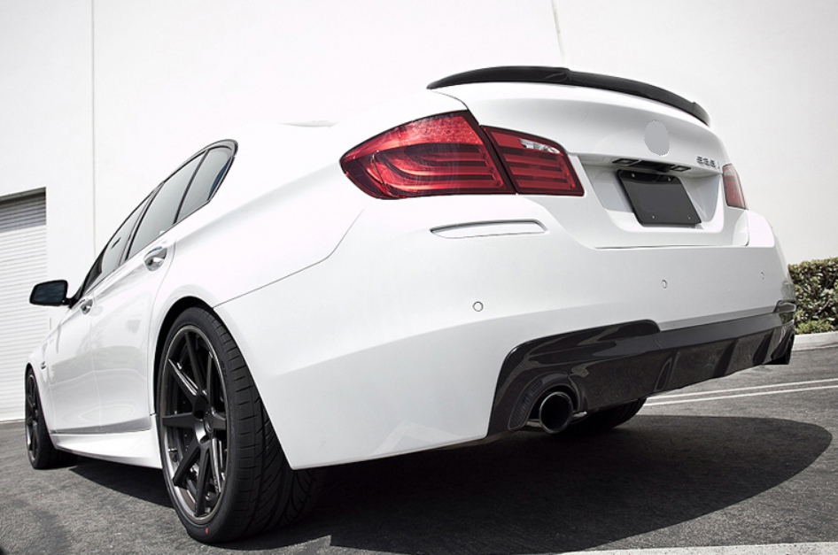 DYFUZOR SPOILER BMW F10 F11 CZARNY POŁYSK podwójny 2010-2016 535 540 550