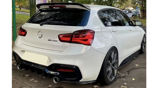 SPOILER TYLNEJ KLAPY DO BMW F20 F21 2015-2018 LCI SPLITTER LOTKA BAGAŻNIKA czarny połysk