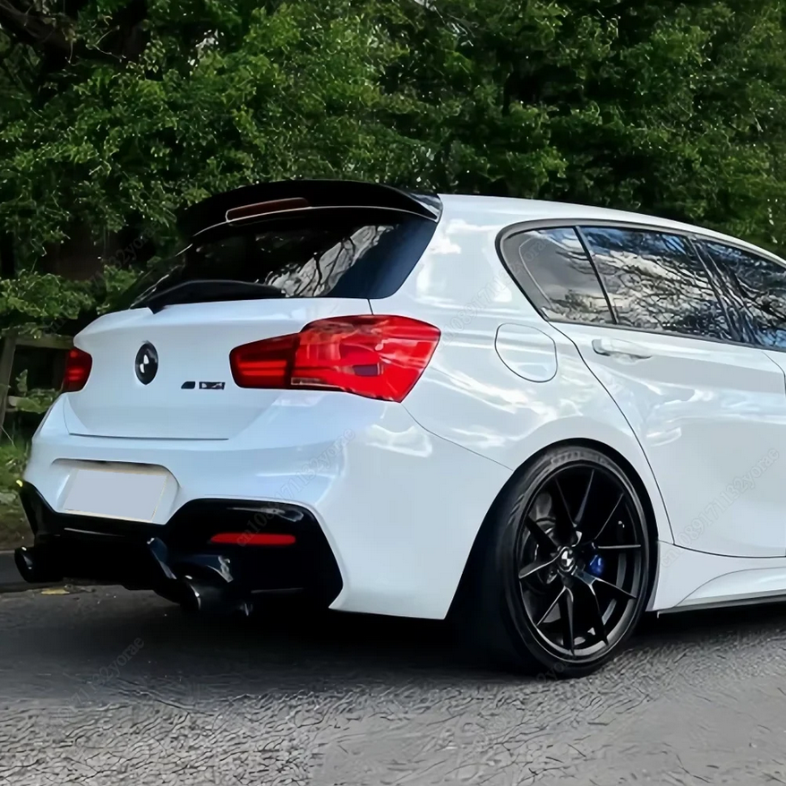 SPOILER TYLNEJ KLAPY DO BMW F20 F21 2015-2018 LCI SPLITTER LOTKA BAGAŻNIKA czarny połysk