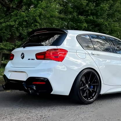 SPOILER TYLNEJ KLAPY DO BMW F20 F21 2015-2018 LCI SPLITTER LOTKA BAGAŻNIKA czarny połysk