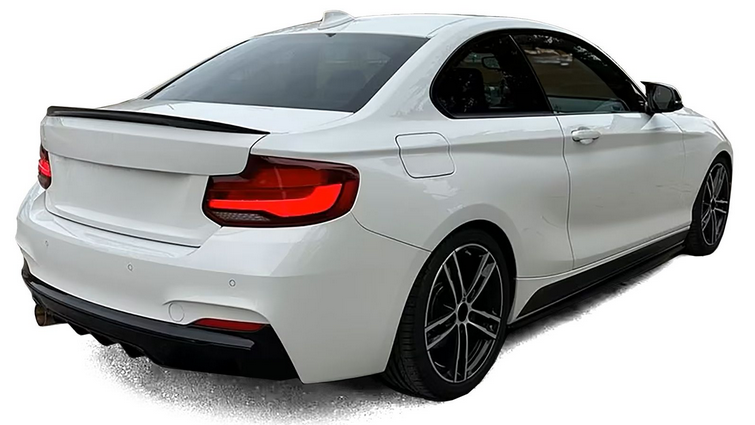 DYFUZOR SPOILER BMW F22 F23 CZARNY POŁYSK dokładka zderzaka 218 220 228 230