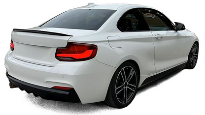 DYFUZOR SPOILER BMW F22 F23 CZARNY POŁYSK dokładka zderzaka 218 220 228 230