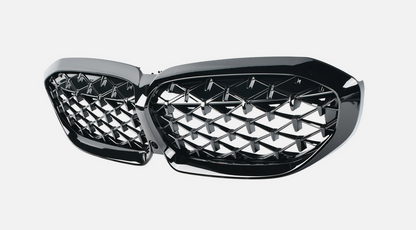 NERKI GRILL ATRAPA BMW G20 G21 2018-2022 pre lci diamond czarny połysk