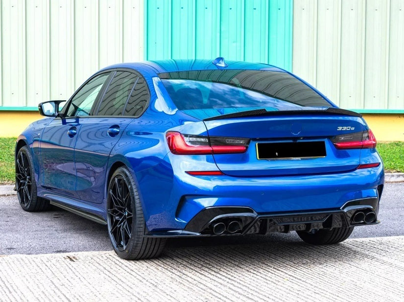 DYFUZOR SPOILER do BMW G20 G21 M340 / M340look podwójny + 4 końcówki wydechu