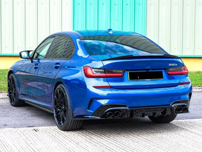 DYFUZOR SPOILER do BMW G20 G21 M340 / M340look podwójny + 4 końcówki wydechu