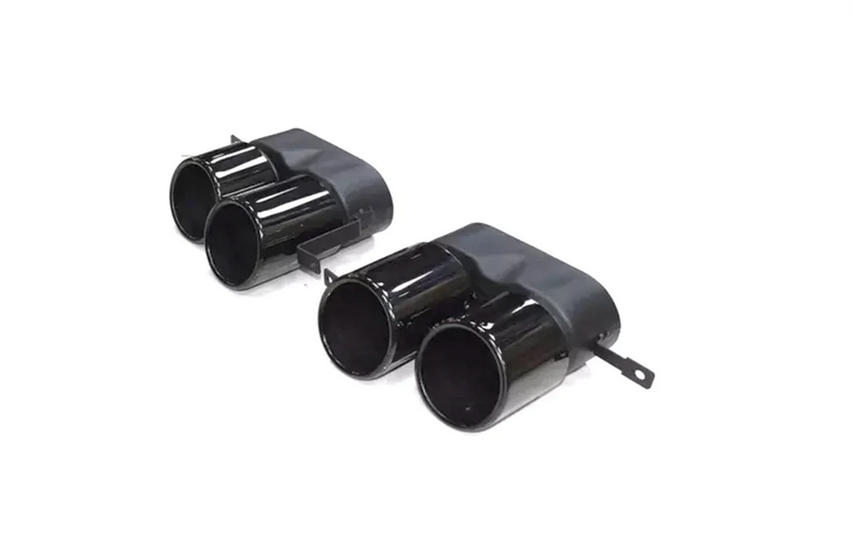 KOŃCÓWKI WYDECH 2PARY KOŃCÓWEK BMW g20 g22 g42 look M340 M240 M440 czarne