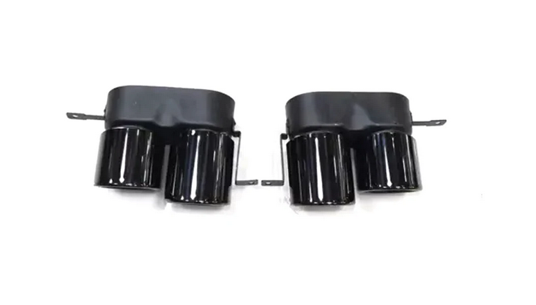 KOŃCÓWKI WYDECH 2PARY KOŃCÓWEK BMW g20 g22 g42 look M340 M240 M440 czarne