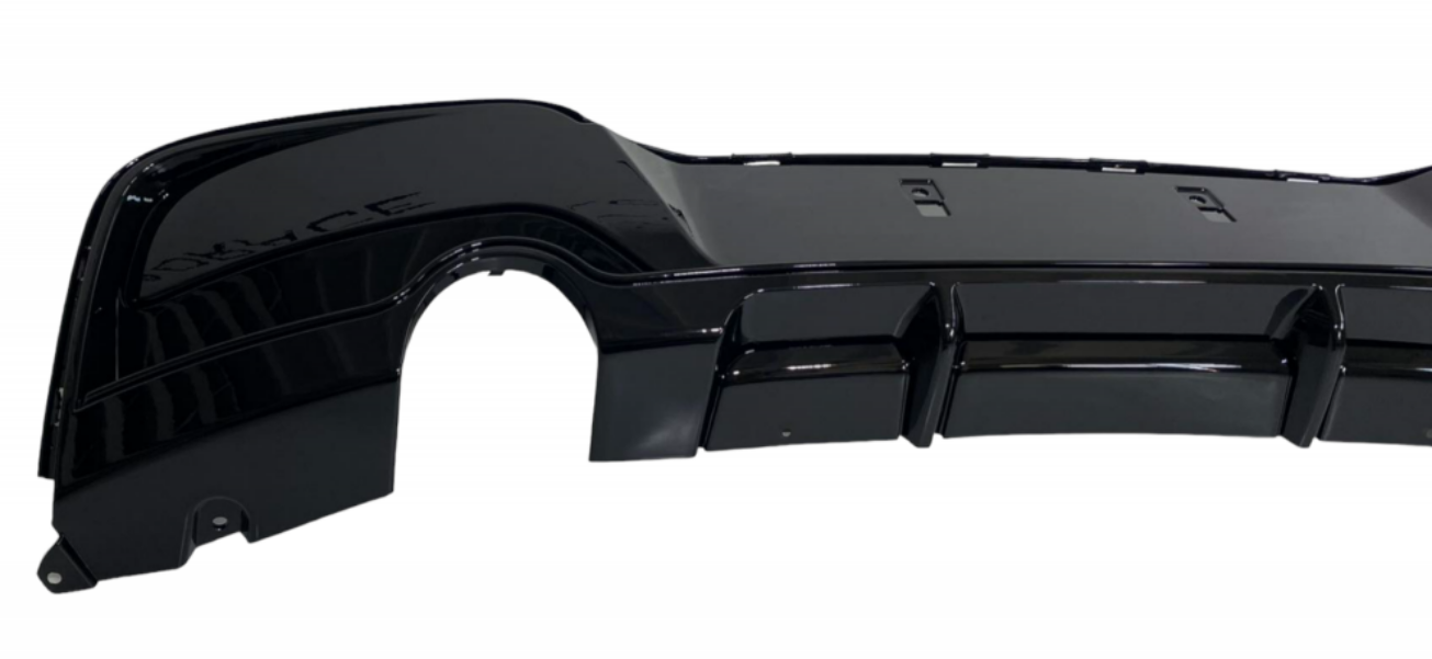 DYFUZOR SPOILER BMW F20 F21 CZARNY POŁYSK 2011-2014 dokładka tył 1 wydech