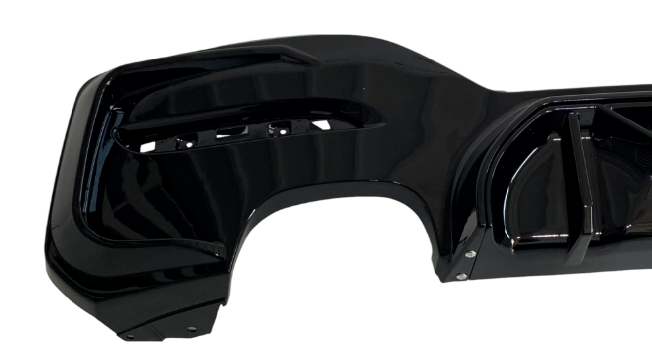 DYFUZOR SPOILER BMW F20 F21 CZARNY POŁYSK 1 2 wydechy 2015+ 2015-2019