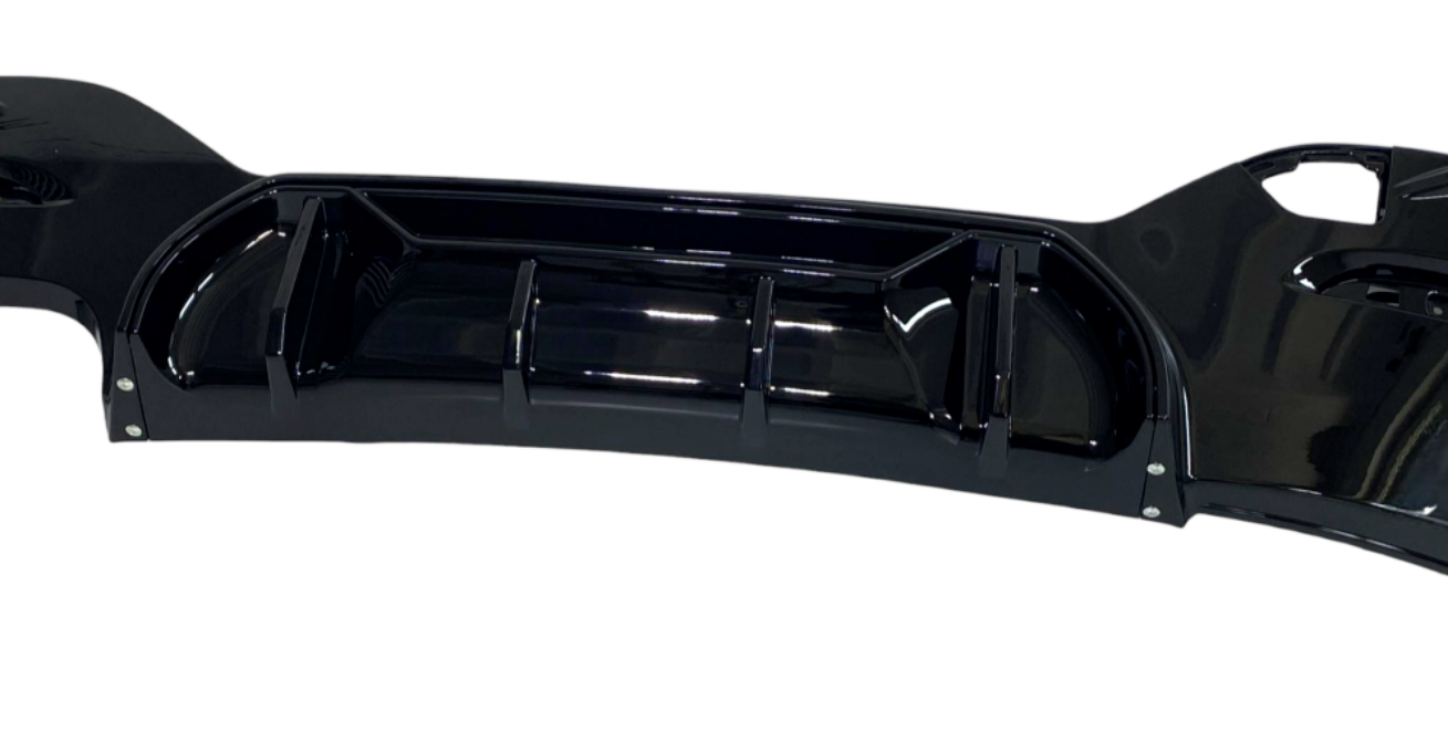 DYFUZOR SPOILER BMW F20 F21 CZARNY POŁYSK 1 2 wydechy 2015+ 2015-2019