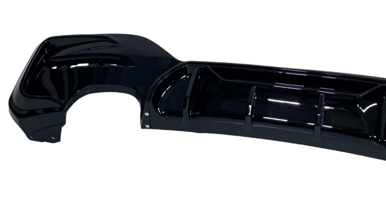 DYFUZOR SPOILER BMW F20 F21 CZARNY POŁYSK 1 2 wydechy 2015+ 2015-2019