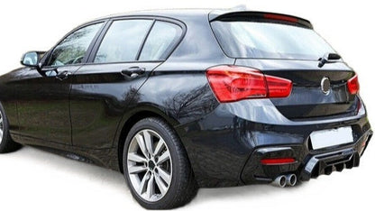 DYFUZOR SPOILER BMW F20 F21 CZARNY POŁYSK 1 2 wydechy 2015+ 2015-2019