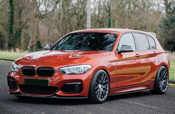 Dokładki Progów do BMW F20 2015-2018 MPakiet Czarny Listwy progowe carbon