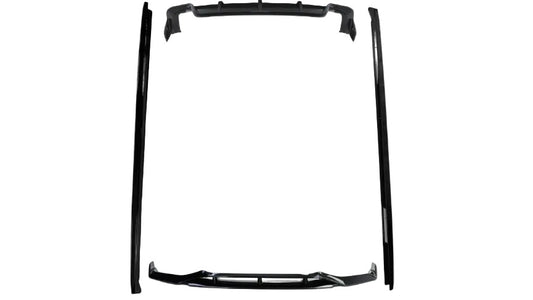 Komplet dokładek do BMW F15 X5 2013-2018 czarny przód tył progi ZESTAW