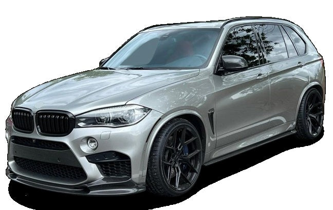Komplet dokładek do BMW F15 X5 2013-2018 czarny przód tył progi ZESTAW