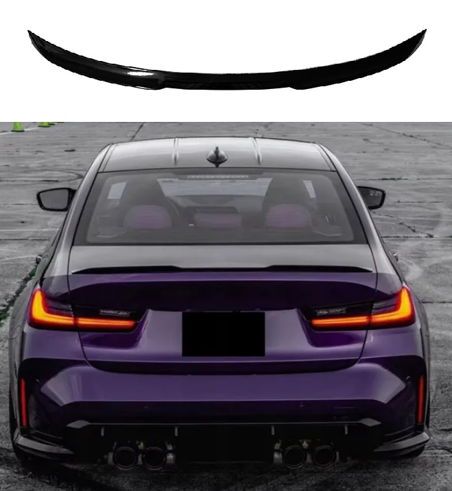 Komplet dokładek do BMW M3 G80 G81 2020+ czarny przód tył progi ZESTAW led