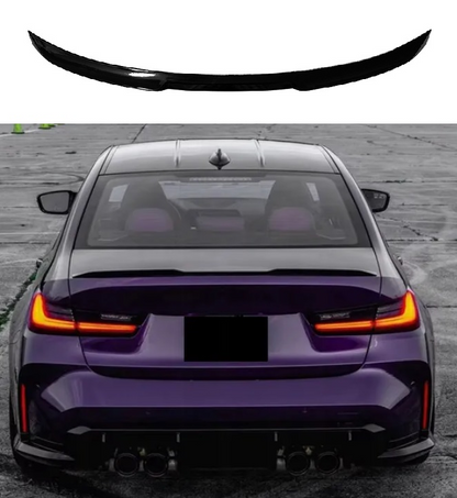 Komplet dokładek do BMW M3 G80 G81 2020+ czarny przód tył progi ZESTAW led