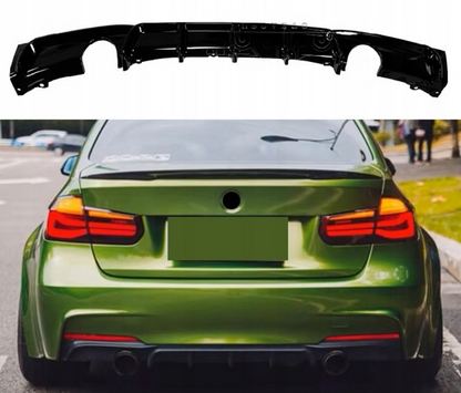 komplet dokładek BMW F30 F31 3 czarny połysk przód tył progi lotka SPOILER zestaw