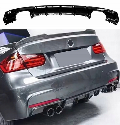 komplet dokładek BMW F30 F31 3 czarny połysk przód tył progi lotka SPOILER zestaw
