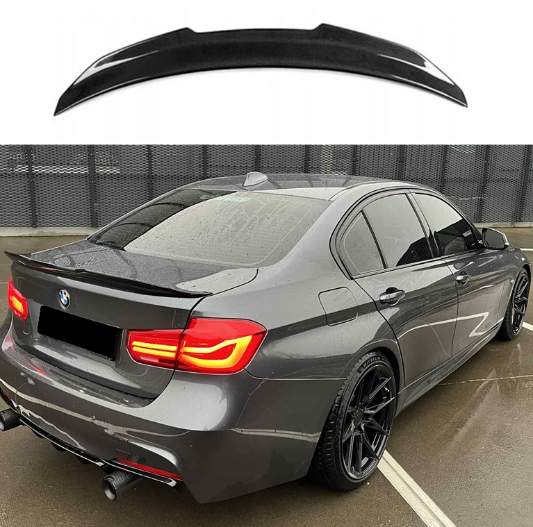 komplet dokładek BMW F30 F31 3 czarny połysk przód tył progi lotka SPOILER zestaw