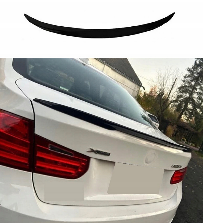 komplet dokładek BMW F30 F31 3 czarny połysk przód tył progi lotka SPOILER zestaw