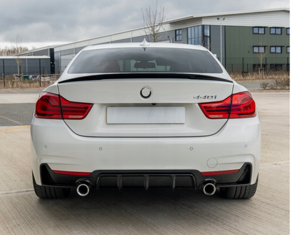 komplet dokładek BMW F32 F33 F36 czarny połysk przód tył progi lotka zestaw