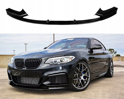 Komplet dokładek do BMW F22 23 CZARNY POŁYSK przód tył progi spoiler ZESTAW