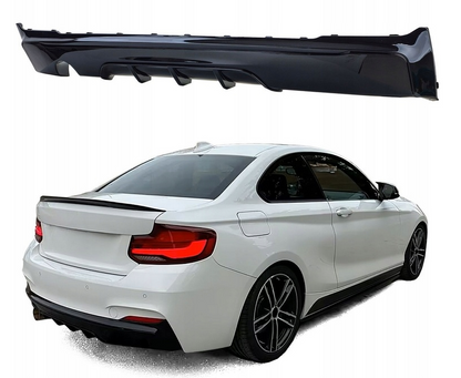 Komplet dokładek do BMW F22 23 CZARNY POŁYSK przód tył progi spoiler ZESTAW