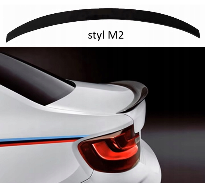 Komplet dokładek do BMW F22 23 CZARNY POŁYSK przód tył progi spoiler ZESTAW
