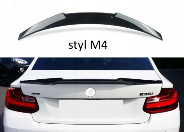 Komplet dokładek do BMW F22 23 CZARNY POŁYSK przód tył progi spoiler ZESTAW