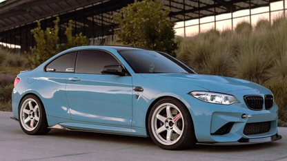 Komplet dokładek do BMW F22 23 CZARNY POŁYSK przód tył progi spoiler ZESTAW