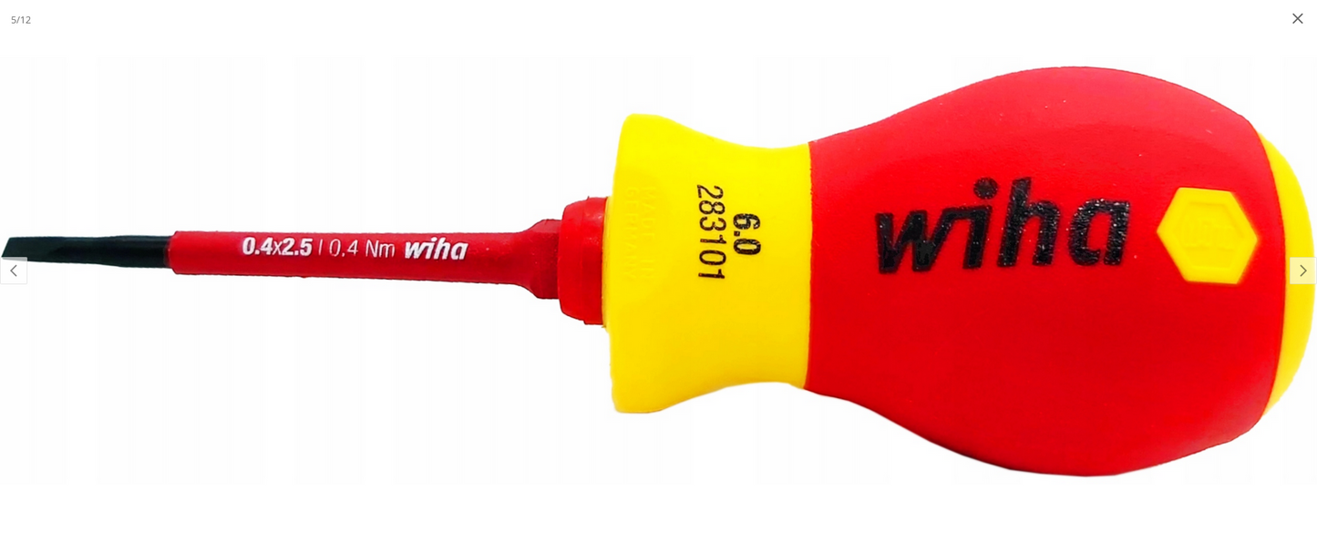ZESTAW WKRĘTAKÓW z bitami Wiha 9 elementów 41233 2831T901 wkrętak PH12 PZ12