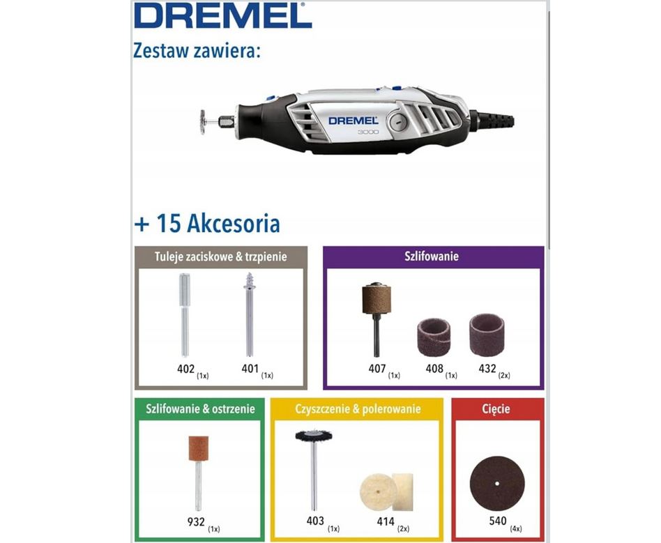 Dremel 3000-15 Narzędzie Wielofunkcyjne F0133000JA AD07