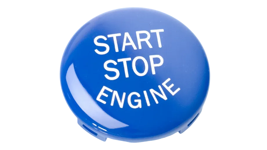 Nakładka obudowa Przycisk Start Stop BMW Serii E87 E90 E60 E81 E91 E92 E93 E61 E83 E84 E70 E71 E89X3 X5 NIEBIESKI