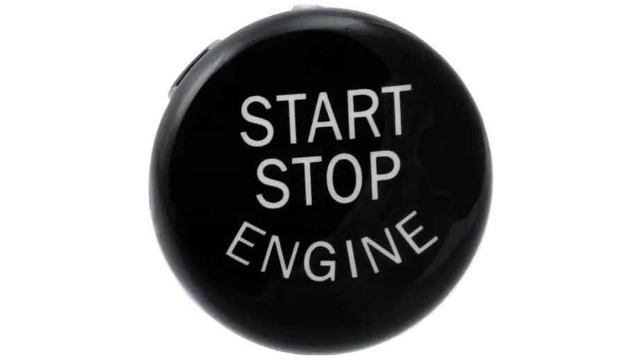 Nakładka obudowa Przycisk Start Stop BMW Serii E87 E90 E60 E81 E91 E92 E93 E61 E83 E84 E70 E71 E89X3 X5 CZARNY