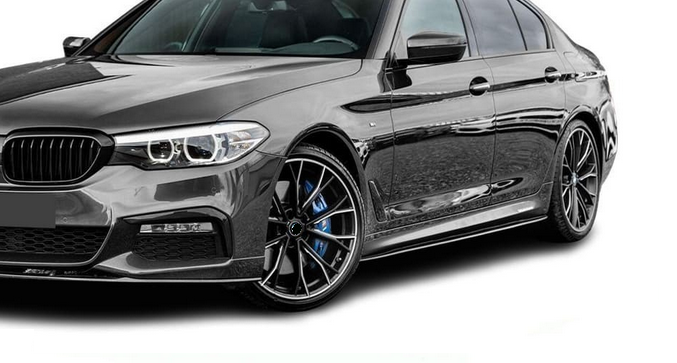 Dokładki progów do BMW G30 G31 2017-2024 F90 progi listwy progowe czarny połysk