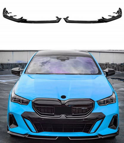 zestaw dokładek AERO Bodykit do BMW 5 G60 MPakiet Czarny połysk Dokładki Zderzaków