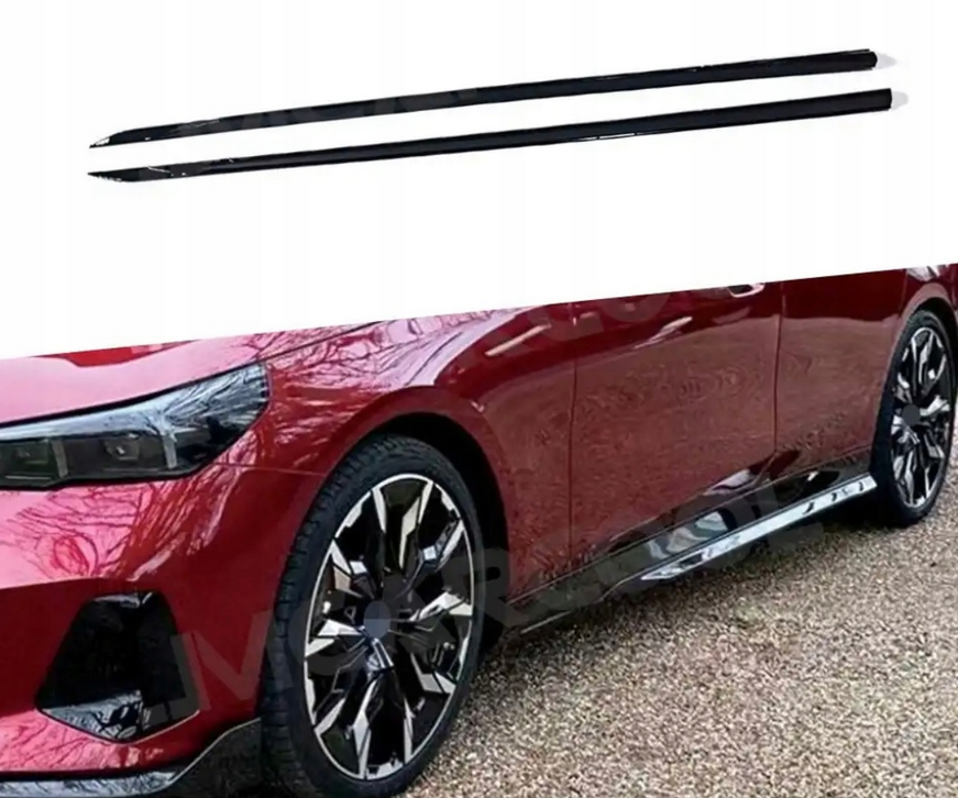 zestaw dokładek AERO Bodykit do BMW 5 G60 MPakiet Czarny połysk Dokładki Zderzaków