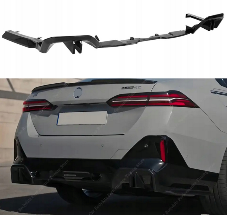 zestaw dokładek AERO Bodykit do BMW 5 G60 MPakiet Czarny połysk Dokładki Zderzaków