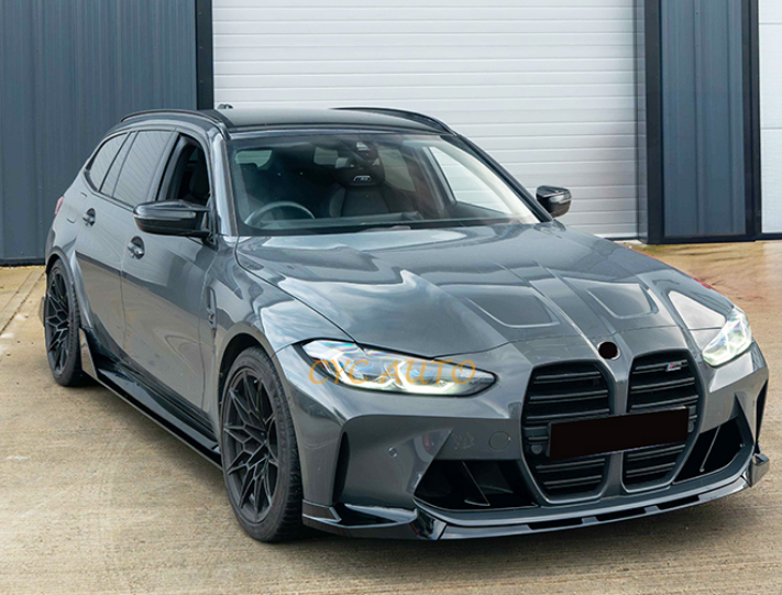 dokładka przód do BMW G80 G81 G82 G83 M3 M4 CZARNY POŁYSK 2020+ przednia splitter MT