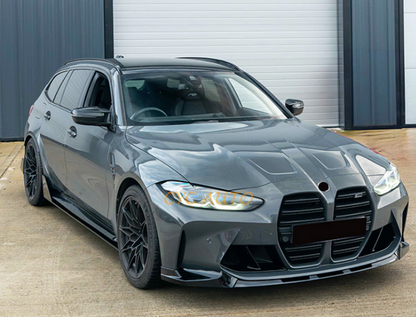 dokładka przód do BMW G80 G81 G82 G83 M3 M4 CZARNY POŁYSK 2020+ przednia splitter MT
