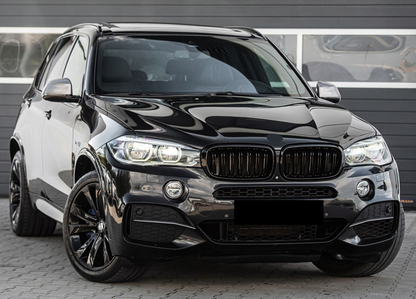 GRILL nerki do BMW F15 X5 2013-2018 podwójne czarne